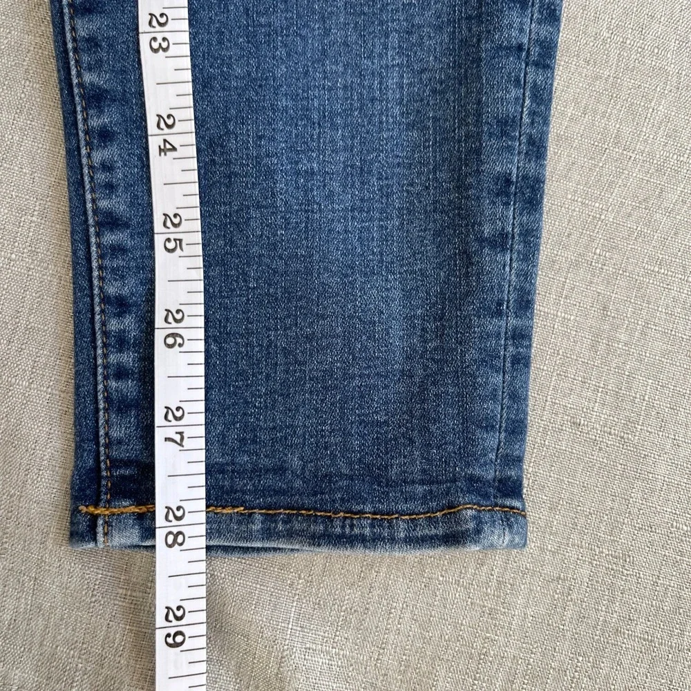 L'Agence‎ Brigitte Skinny Stretch Mid-Rise Jeans Vintage Wash Womens 27 Blue